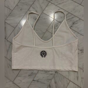 White Embroidered Women's Bralette